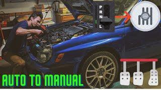 WRX Build- Auto to Manual Swap in 8 MINUTES