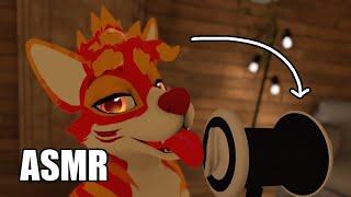[Furry ASMR] Ear to ear wholesome mouth sounds  (licks, ear noms ...)