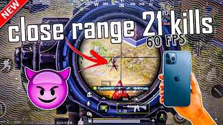 21 kills in classic matches || close range 1v4 || iPhone 13 BGMI gameplay ||smooth+extreme