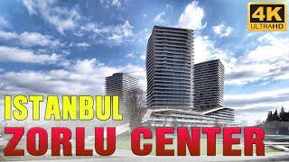 ISTANBUL WALK TOUR    ZORLU CENTER SHOPPING MALL TURKEY 4K