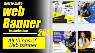 How to Design Web Banner in Photoshop | Animated Web Banners | Banner Animation  | Web Banner Design