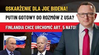 Wojna z Rosją: Jest Szansa Na Rozejm! Joe Biden: Grozi Mu Impeachment!