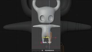 Hollow Knight en Blender - Día 2 Modelando comentarios en 3D