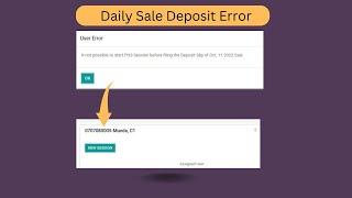 Daily sale Error While starting Session #odoo14