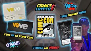 We went to San Diego Comic Con! Todd Signing Todd, VeVe + Marvel Booth, and so much more!