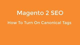 How To Turn On Canonical Tags In Magento 2