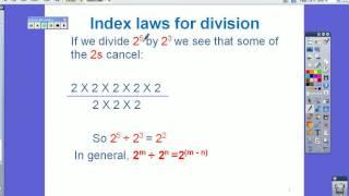 The First 4 Index laws