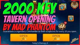 2000 SOVEREIGN KEYS OPENED IN ONE DAY BY MAD PHANTOM! LEGENDARY TAVERN! WOW! Rise of Kingdoms