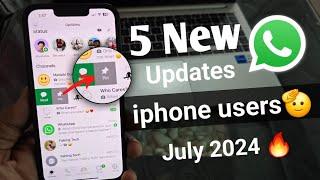 5 whatsapp new update for iphone | Whatsapp new features | Whatsapp updates july 2024