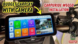 BUDGET Apple CarPlay with CAMERA | Carpuride W603D Installation and First Impression | Honda ADV 160