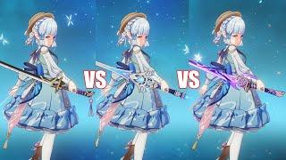 Ayaka Weapons DMG Comparison F2P vs P2W | Genshin Impact
