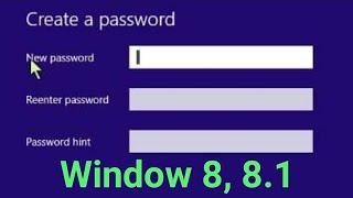 How to Create Password Windows 8, 8.1