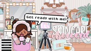 My Preppy Little Sister Is OBSESSED W/ SKINCARE | *with voice* | Toca Boca Tiktok Roleplay