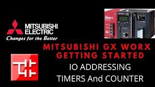 Mitsubishi GX Worx programming Tutorial | Mitsubishi PLC programming tutorial | UDCNT STMR blocks