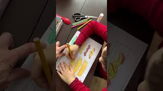 Colouring at tables • Teaching English at Home