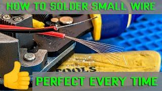 how to solder small wire easy way 2021