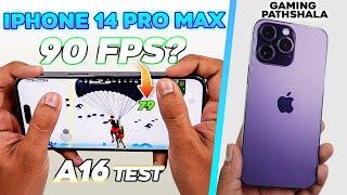 India's First 90 FPS PUBG Test with FPS Meter in iPhone 14 Pro MAX 
