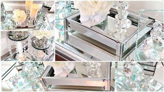 Dollar Tree DIY Tray- Glam Mirror Decor DIY