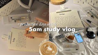 5am study vlog️ studying, surviving on coffee, café hoping and more ft.Scrintal