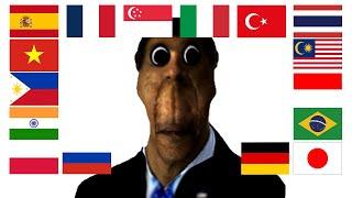 Obunga in different languages meme