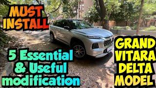 5 Major Essential and Useful Modifications on My Grand Vitara Delta cng You Must Install ️‍