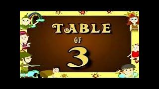 3x1=3 Multiplication, Table of Three 3 Tables Song Multiplication Time of tables - MathsTables