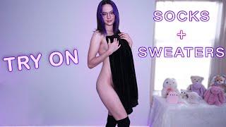 Sweaters with No Pants Try On