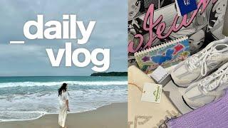 daily vlog 🪩 beach trip, zb1 album unboxing, celebrating christmas & new year