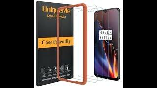 UniqueMe Tempered Glass Screen Protector With Easy Installation Tool Video For Cellphone