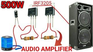 DIY Powerful Ultra Bass Audio Amplifier