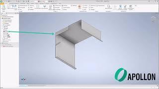 APOLLON Blechkonstruktion (APOLLON beinhaltet die gesamte Autodesk Inventor Blechfunktionalität)