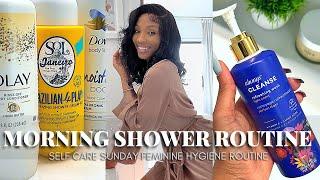 My Self Care Sunday Morning Shower Routine | Feminine Hygiene + Skincare Routine | Janika Bates