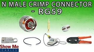 N Male Crimp Connector For RG59 - Perfect For DIY Installs!