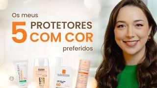 5 PROTETORES Solares com COR que eu gosto e recomendo!