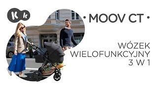 Wózek dziecięcy 3 w 1 MOOV CT Kinderkraft | Do 26 kg | Z fotelikiem