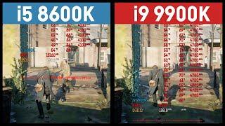 i5 8600K vs i9 9900k (@stock & low settings)