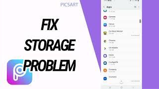 How To Fix and Solve Storage Problem On Picsart App