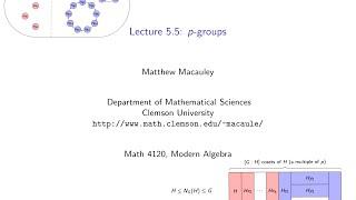 Visual Group Thoery, Lecture 5.5: p-groups