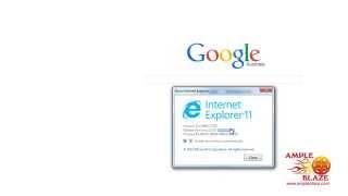 Ample Blaze How to Find the version of internet Explorer