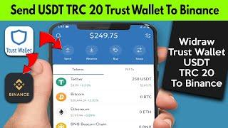 How to Withdrawal USDT TRC20 from Trust Wallet To Binance / How to DEPOSIT USDT TRC20 In Binance