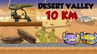 GLIDER in DESERT VALLEY 10km Tutorial - Hill Climb Racing 2 #hcr2