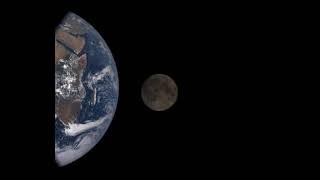 NASA/NOAA satellite shows Moon passing behind Earth