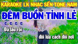 Karaoke Liên Khúc Nhạc Sống Rumba Tone Nam | Đêm Buồn Tỉnh Lẻ - Hai Mùa Mưa | Ka Ra Ô Kê Trữ Tình