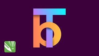 BT Alphabetical Logo Design in Coreldraw X7- Logo Design in CorelDraw