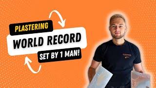World record for BIGGEST plastering set by 1 man!