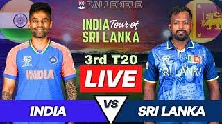 India vs Sri Lanka Live 3rd T20 Match | IND vs SL Live Match Today | Live Cricket Match Commentary