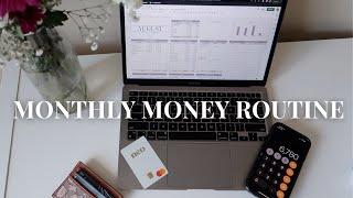 MONTHLY MONEY ROUTINE   How I Budget Monthly, Simple Money Habits & August Budget
