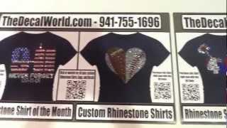 Making A Rhinestone Shirt Advertising Car Magnet The Rhinestone World