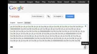 Google Translate Beatbox
