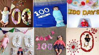 100 Days Baby Photoshoot ideas | 100 days celebration | Unique Monthly Baby Photoshoot ideas at Home